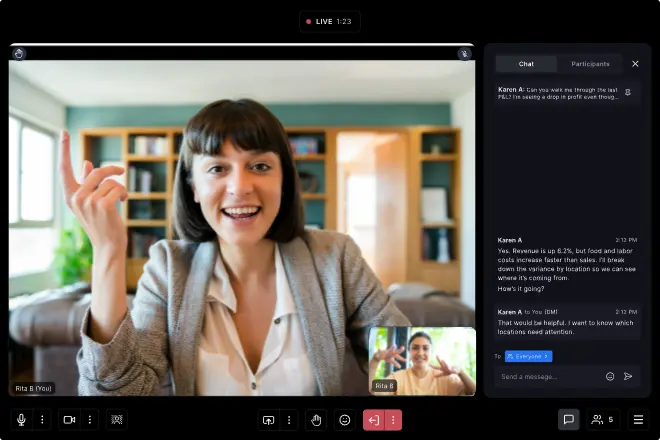 Real-time Microsoft Teams accounting support
